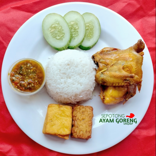 Paket Nasi Ayam Tatem (tahu&tempe)